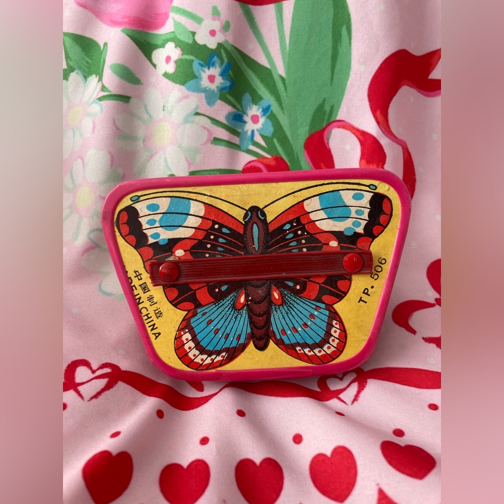 Vintage Butterfly Paper Accordion Collectible Retro Toy